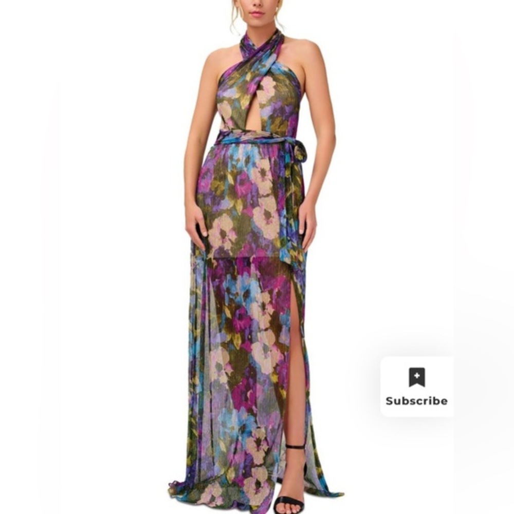Aidan by Aidan Mattox
Womens Halter Long Evening Dress